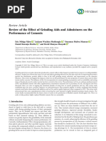 Review of The Effect of Grinding Aids and Admixtures On The