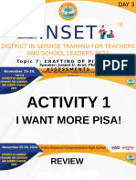 Topic 7-The Crafting of PISA-like Assessments - Junpel U. Acut, PHD