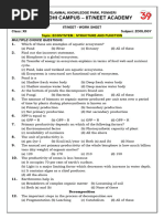 Ecosystem Structure and Function - Zoology Neet Worksheet