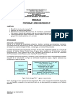 Práctica 3 Direccionamiento IP