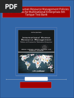 Complete Answer Guide For International Human Resource Management Policies and Practices For Multinational Enterprises 5th Tarique Test Bank