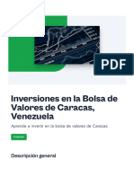 Inversiones en La Bolsa de Valores de Caracas Venezuela