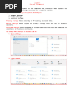 Lesson 5. Storage Management