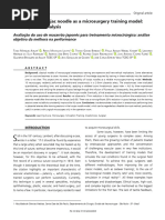 Evaluation of Konjac Noodle As A Microsurgery Trai