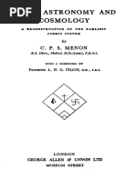 Jyotish - 1932 - C.P.S. Menon - Early Astronomy and Cosmology