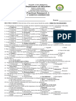 Practical Research - 1st Quarter EXAM (ANSWER KEY)