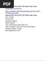 Tigercat FPT Tier 4i n67 c87 Fault Codes Chart