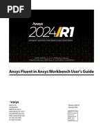 Ansys Fluent in Ansys Workbench Users Guide