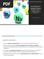 Electrolyte Homeostasis