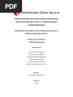 MODELO DE NEGOCIOS CANVAS - TRABAJO INDIVIDUAL - SESIÓN 2 - Wilson Mendoza Medina