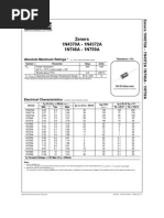 Zeners 1N4370A - 1N4372A 1N746A - 1N759A: Absolute Maximum Ratings