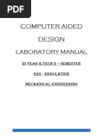 Cad Lab Manual