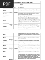 Jee Syllabus