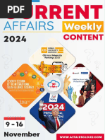 Current Affairs Weekly Content PDF November 2024 2nd Week by AffairsCloud 1