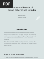 Scope and Trends of Small Enterprises in India