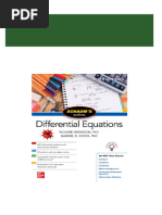 Schaum's Outline of Differential Equations - Ebook PDF Download PDF