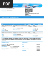 Electronic Ticket Receipt 11NOV For RODEL MENDAROS