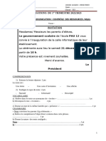 Evaluations CE2 1 Er Trimestre 2022 - 2023