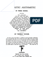 Taylor, Theoretic Arithmetic