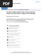 The Role of Digital Health Under Taiwan S National Health Insurance System Progress and Challenges