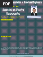 Lecture On Essentials of Effective Waterproofing On 25 April 2024 by Shri K. P Abraham