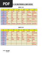 Exam Sched