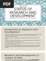 Status of Research and Development