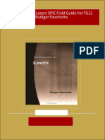 Instant Download Field Guide To Lasers SPIE Field Guide Vol FG12 Rudiger Paschotta PDF All Chapters