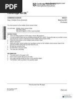 Cambridge IGCSE: Combined Science 0653/21