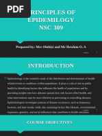 Principles of Epidemilogy NSC 309