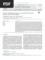 Impact of 3D Printing Parameters On Static and Fatigue Properties of Polylactic Acid (PLA) Bone Scaffolds