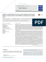 Analysis of Microplastics in Water by Micro-Raman Spectros