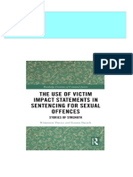 Instant Download The Use of Victim Impact Statements in Sentencing For Sexual Offences Stories of Strength 1st Edition Davies PDF All Chapter