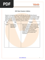 JEE Main Chemistry Syllabus 2025 - Detailed Topic-Wise Syllabus