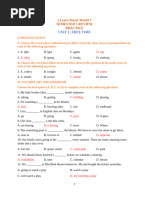 Ta7 Isw - Semester 1 Review - Key