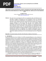 The Effect of Occupational Safety and Health and Work Discipline On Employee Performance in The Environmental Services of Yogyakarta City