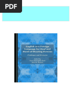 English As A Foreign Language For Deaf and Hard of Hearing Persons 1st Edition Ewa Domagaa-Zyk Ebook All Chapters PDF