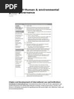 Unit 3 - Human and Environmental Global Governance