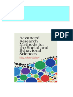 Full Download Advanced Research Methods For The Social and Behavioral Sciences John E. Edlund PDF