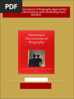 Full Download Theoretical Discussions of Biography Approaches From History Microhistory and Life Writing Hans Renders PDF