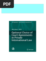 Instant Download Optional Choice of Court Agreements in Private International Law Mary Keyes PDF All Chapters