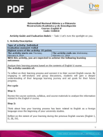 Activity Guide and Evaluation Rubric - Task 1 - Lets Turn The Spotlight On You