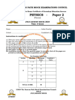 Mock Phys P2 QS 2024.