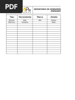 Preoperacionales Herramientas y Equipos