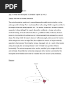 Physics Lab #4 Conical Pendulum