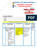 4° Sesión Día 4 Mat Jugamos A Hallar Equivalencias