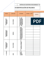 7 - Matriz de Identificación de Peligros