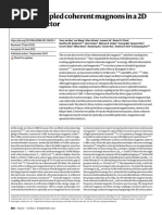 Exciton-Coupled Coherent Magnons in A 2D