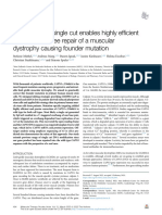 Cas9 Induced Single Cut Enables Highly Efficient A