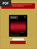 Complete Download Deleuze Fascism Security War Aesthetics 1st Edition Brad Evans PDF All Chapters